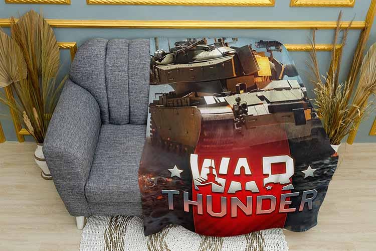 Плед War Thunder Iron titan плюш однослойный 150х210 см