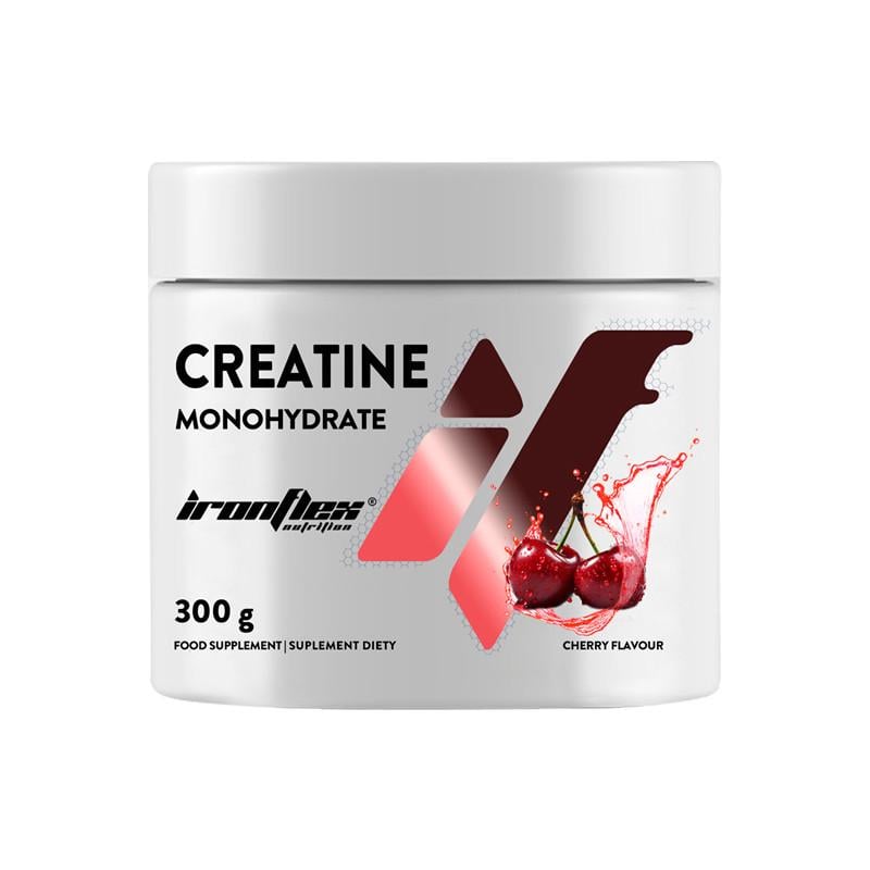 Креатин моногидрат IronFlex Creatine Monohydrate Cherry 300 г Креатин моногидрат IronFlex Creatine Monohydrate Cherry 300 г