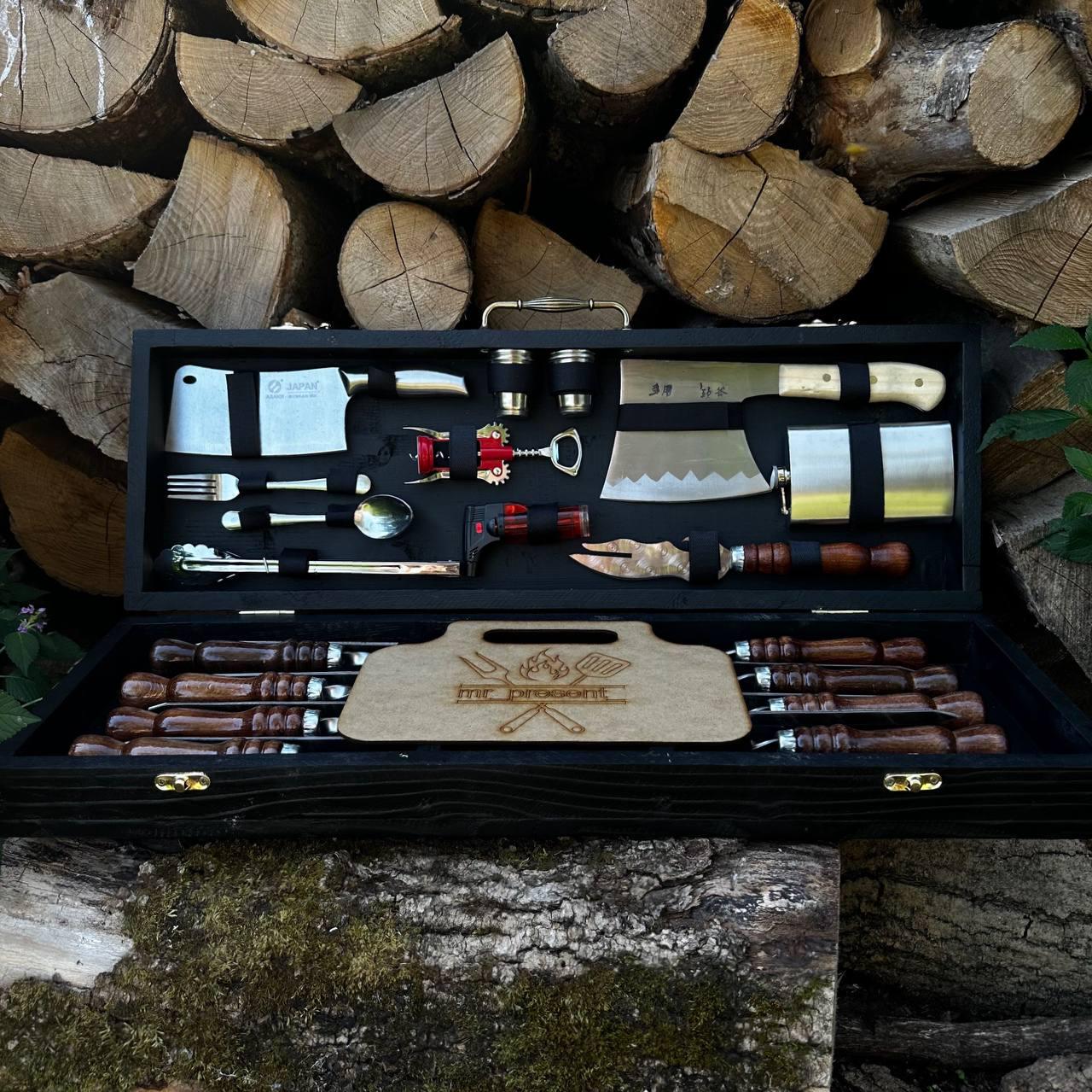 Набор шампурив Форест-10 М в кейсе (19134292)