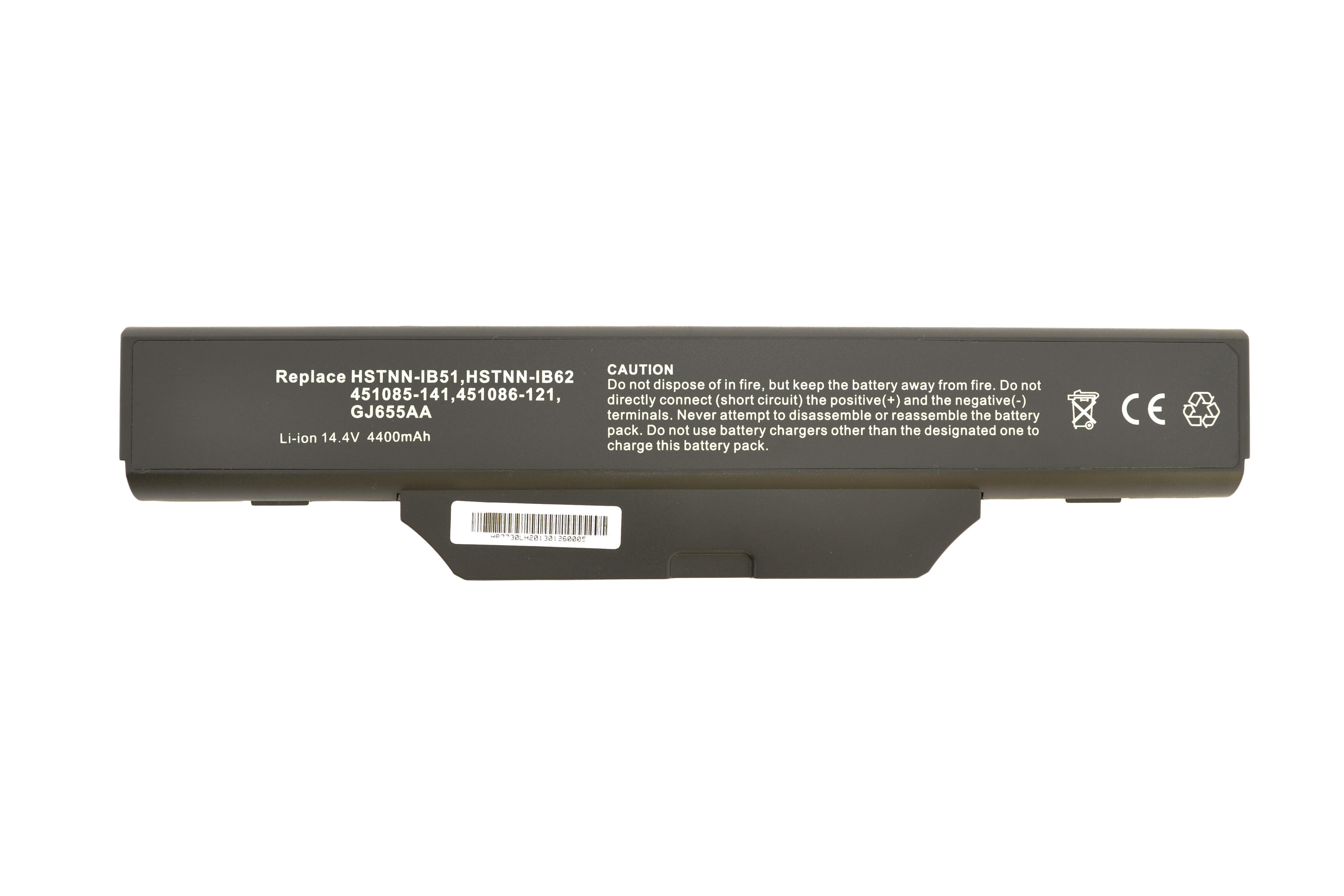 Аккумулятор для ноутбука HP Compaq HSTNN-IB51 6720s 14.4V Black 5200mAh OEM