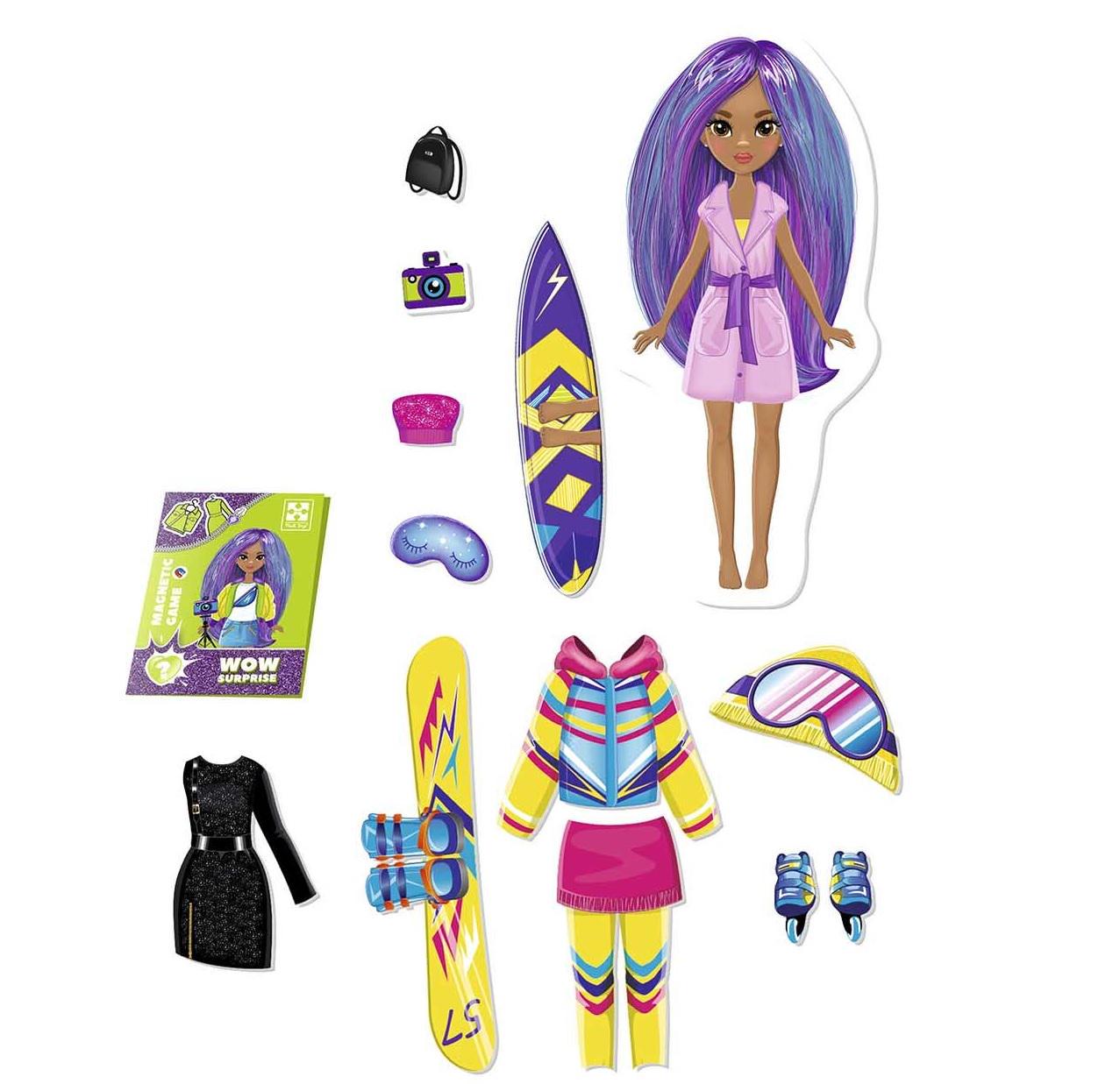 Игра магнитная детская Vladi Toys WOW Surprise Travel 47 магнитов/кукла Multicolor (115623)