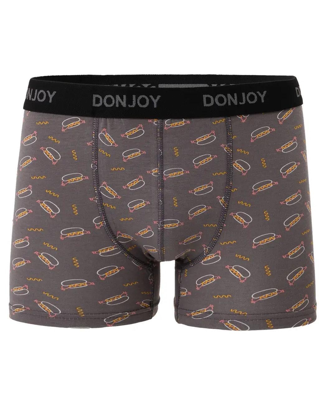 Трусы-боксеры мужские DonJoy DJ104HOTDOG Хот-Доги 2XL Серый (6941904809903)