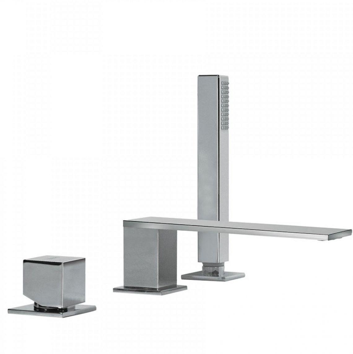 Смеситель на борт ванны Tres Cuadro 00616106 на три отверстия Хром (142551)
