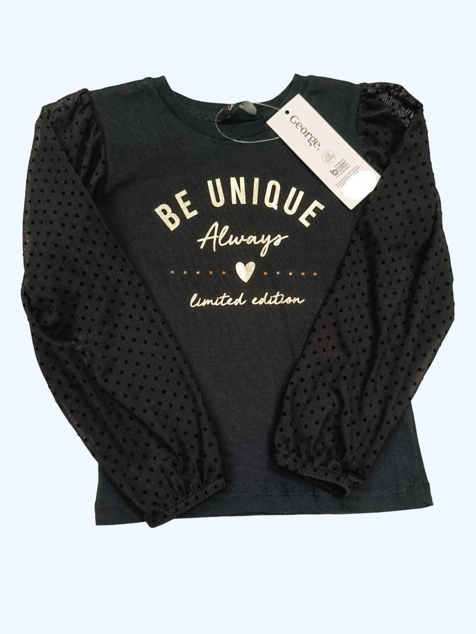 Кофта дитяча для дівчинки George 110 см Чорний (0226)