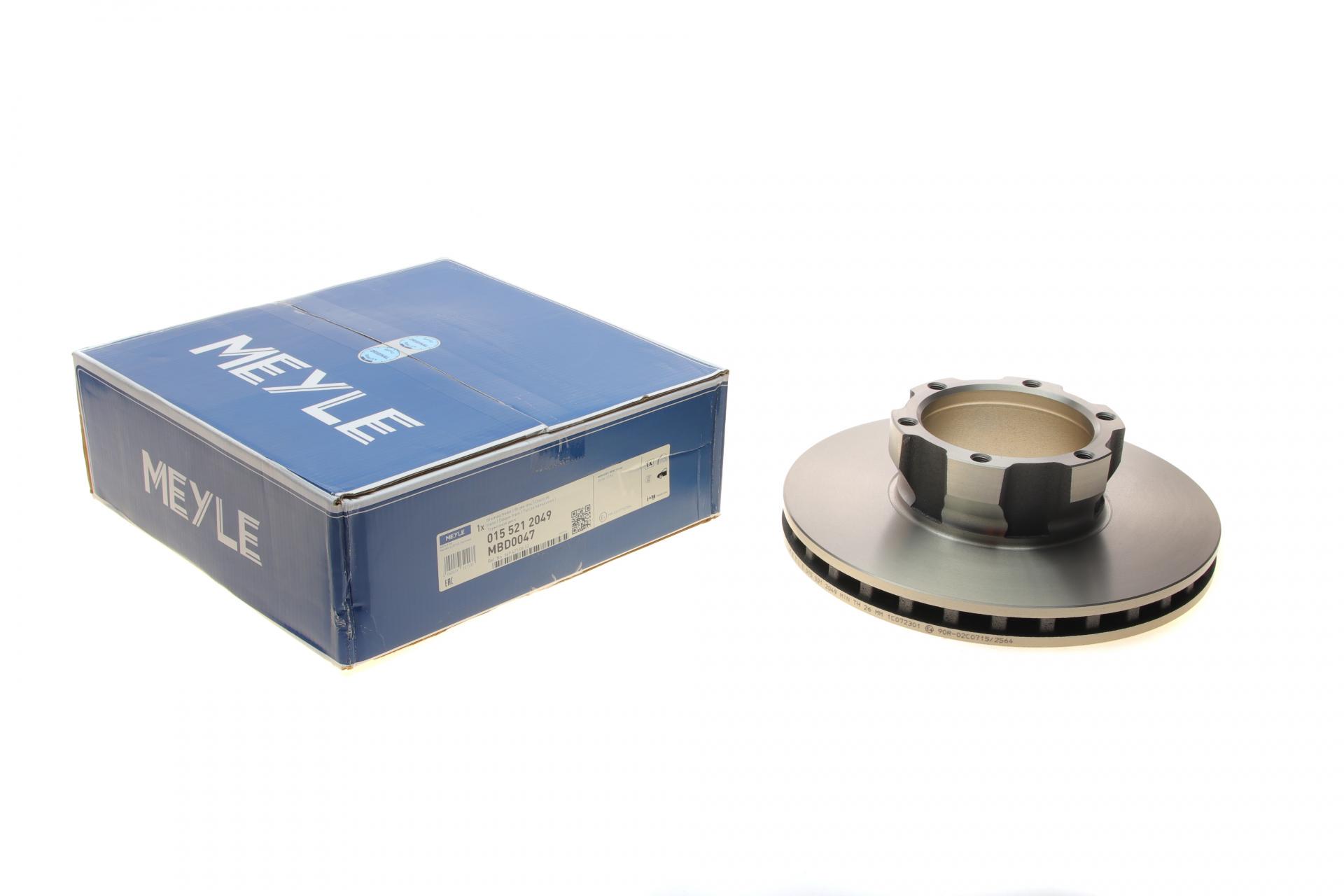 Гальмівний диск передній MEYLE для Mercedes 609/Vario 512 16" d 304 мм (015 521 2049)