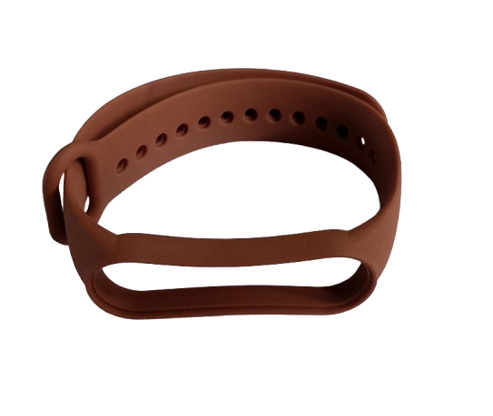 Ремешок для часов Xiaomi Mi Band 5/6 Design Коричневый (2383) - фото 1