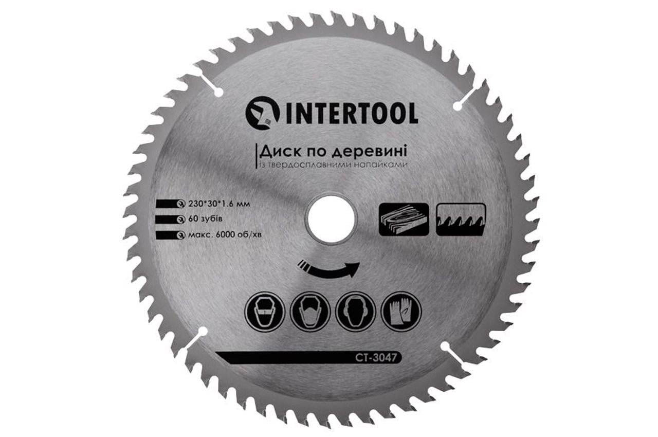 Диск пильний Intertool 230 х 60T х 30 мм (CT-3047)