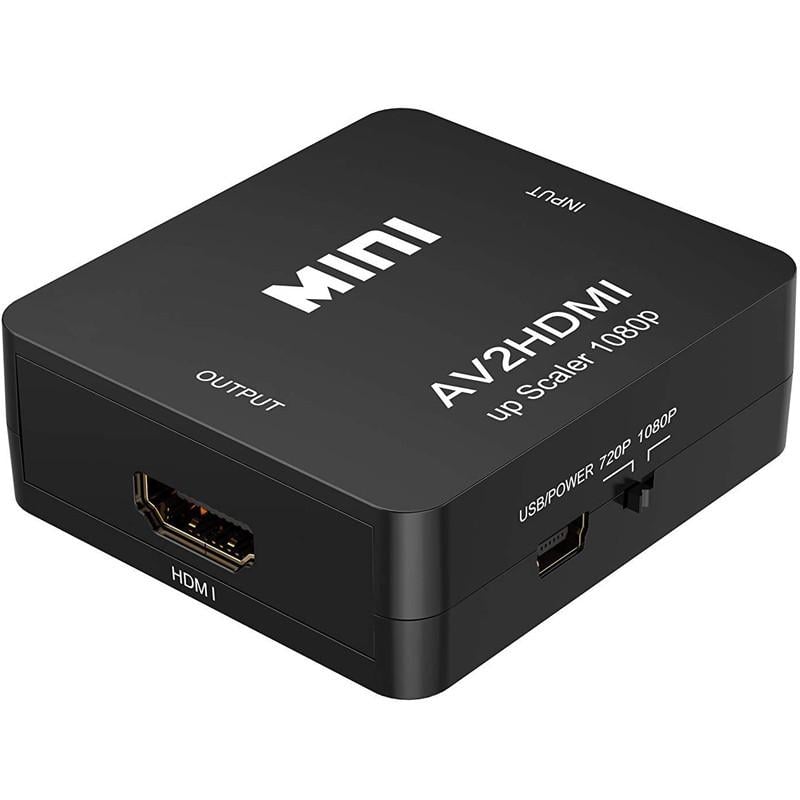 Конвертер відео та аудіо сигналу активний U&P Mini RCA-HDMI 1080P Black (SWE-AV2HDMI-BK) - фото 3