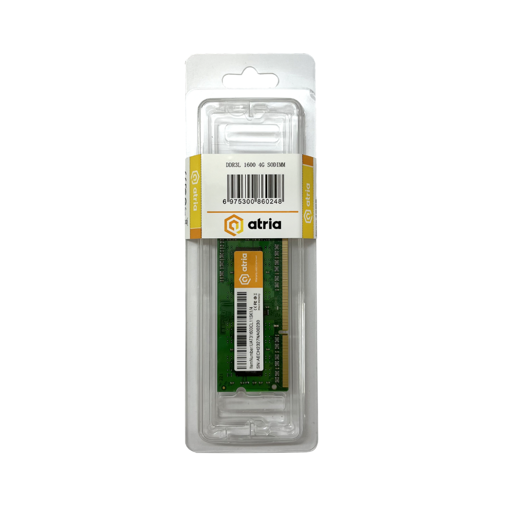 Оперативна пам'ять ATRIA UAT31600CL11SK1/4 4 гб DDR3 SDRAM для ноутбуків (827b6855) - фото 3