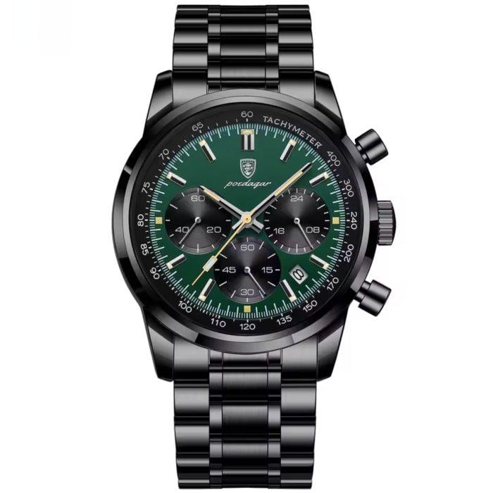 Часы мужские Poedagar Petros со стальным корпусом 42х12 мм Черный (150-96-2103)