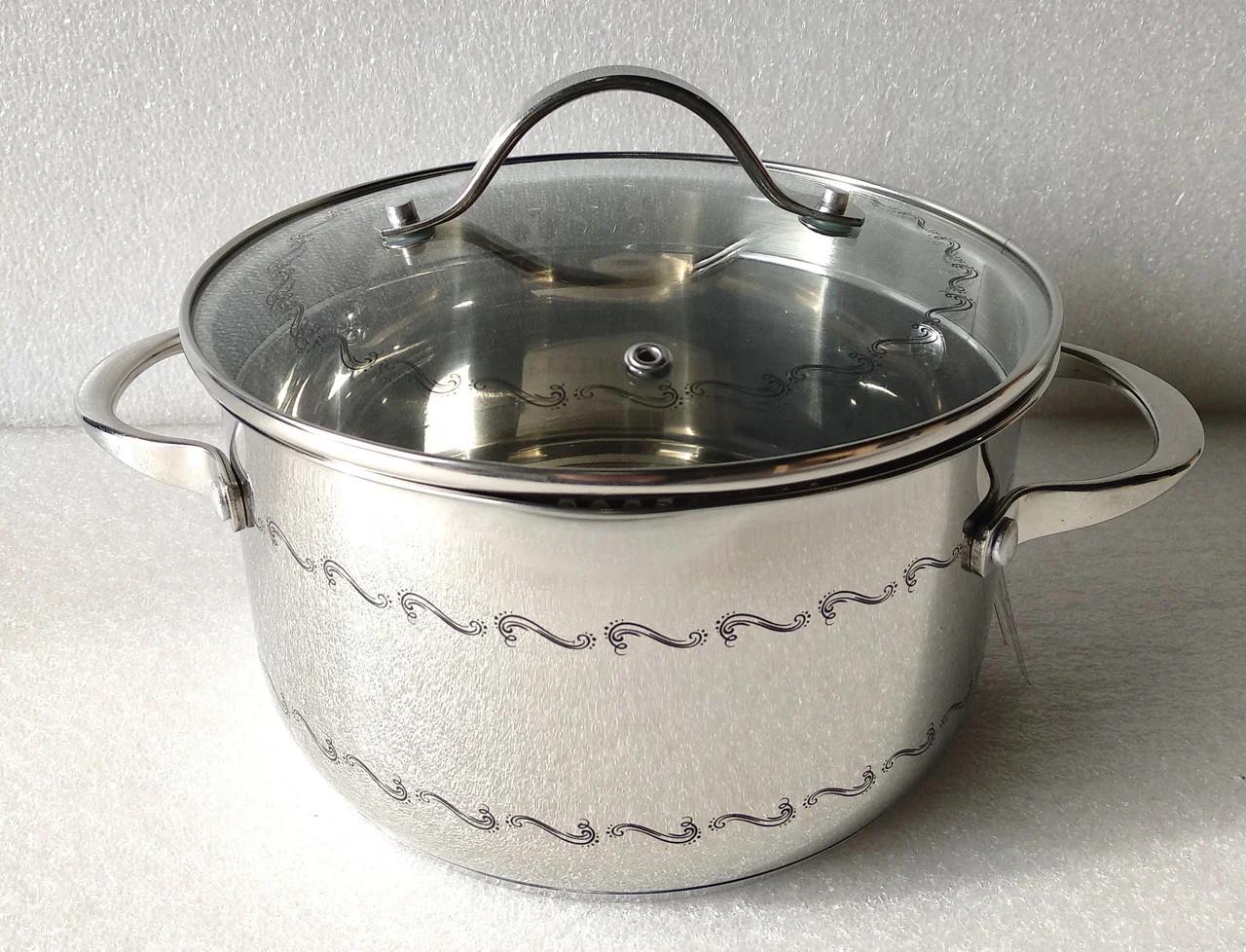 Кастрюля Bohmann 7010-18 со стеклянной крышкой 2,5 л 18 см (6287b192)