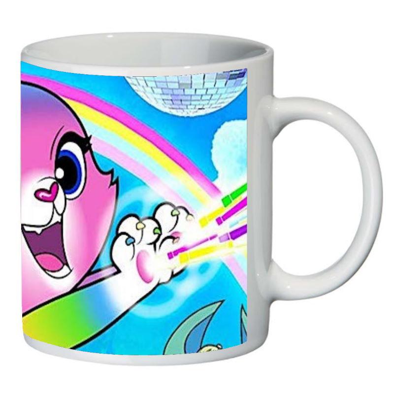 Кружка с принтом SuperCup Радужно бабочковая единорожная кошка (SC-Rainbow Butterfly Unicorn Kitty-0014)