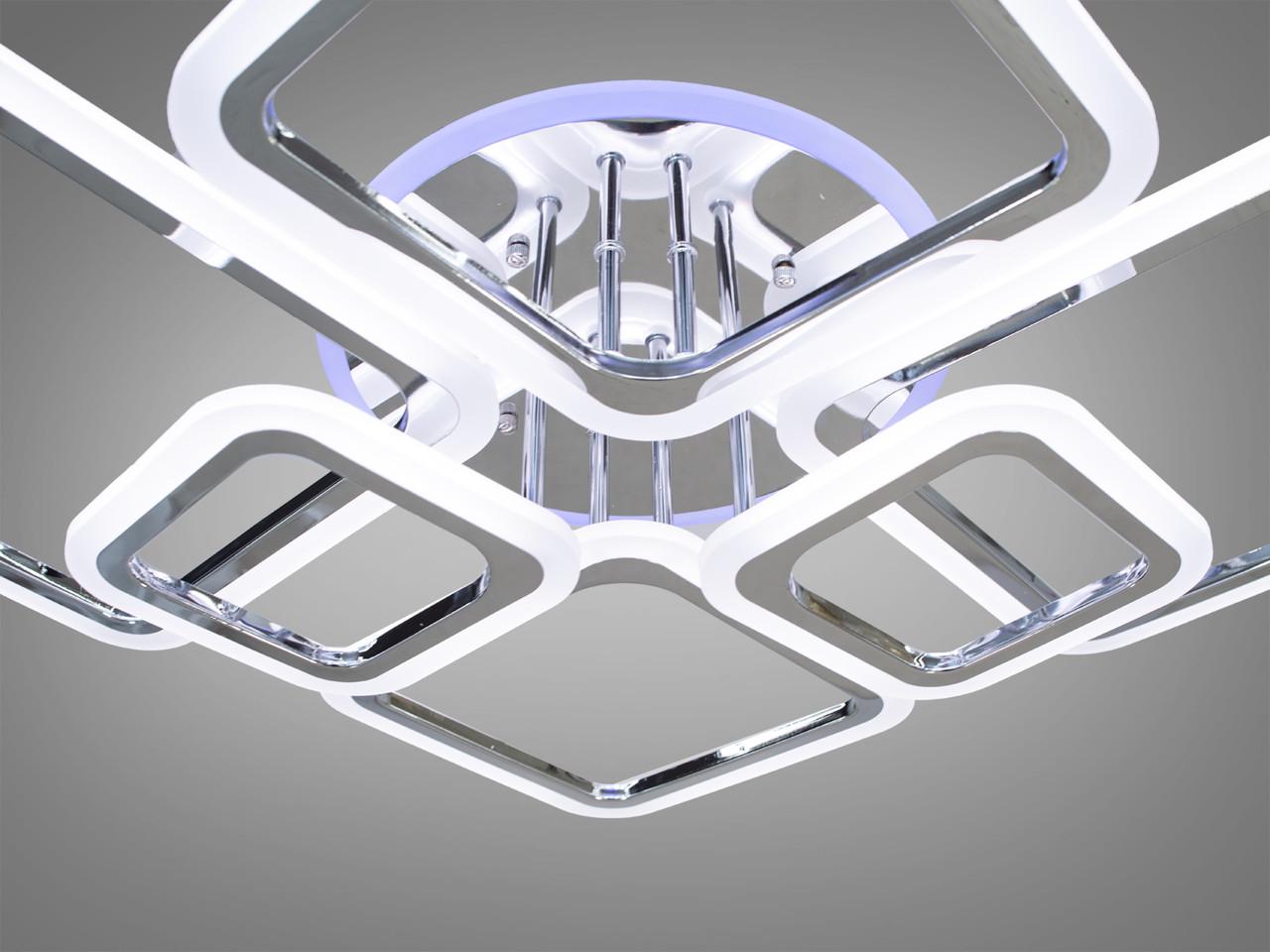 Люстра Led с пультом для спальни A8160-6HR-LS 130W на 19 м2 Хром (1689023566) - фото 3 Люстра Led с пультом для спальни A8160-6HR-LS 130W на 19 м2 Хром (1689023566) - фото 3