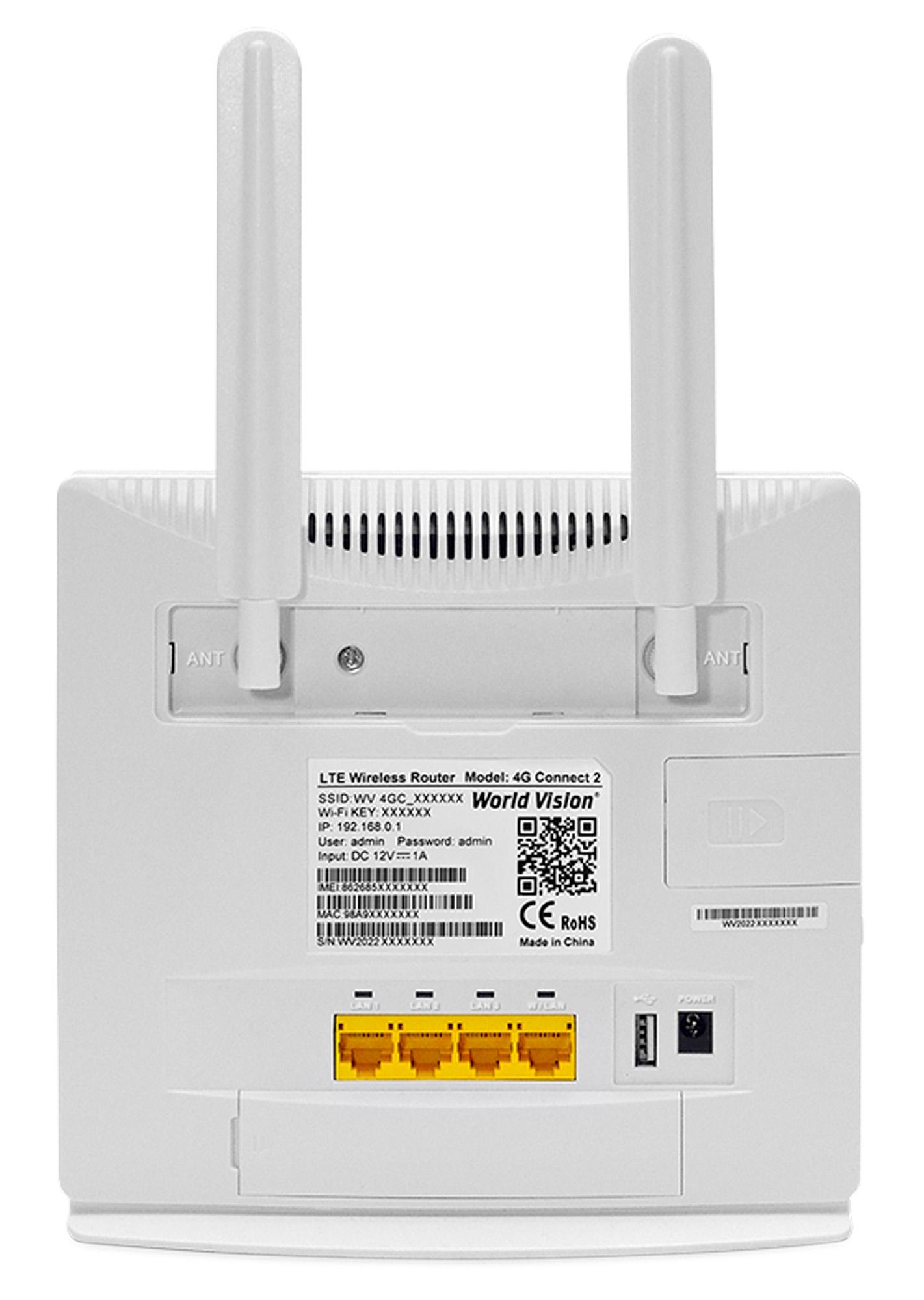 Wi-Fi роутер World Vision Connect с аккумуляторной батареей 4G LTE Белый (wv110958) - фото 2