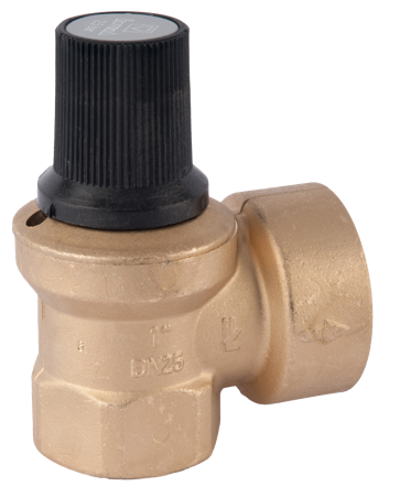 Клапан запобіжний мембранний Herz DN 25 РN 3 для котлів потужністю до 200 кВт (1260803)