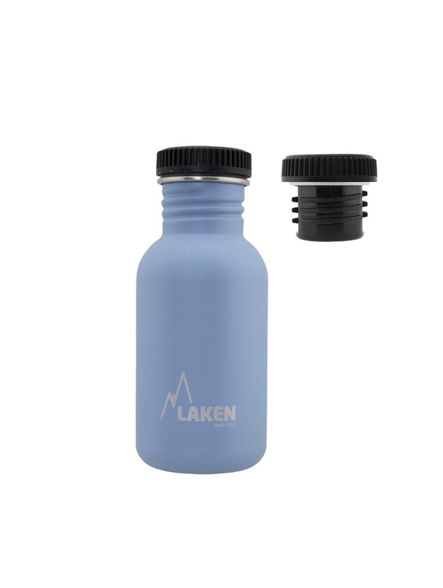 Бутылка Laken Basic Steel Bottle 0,5L PP Cap Blue (1004-BS50AZ)