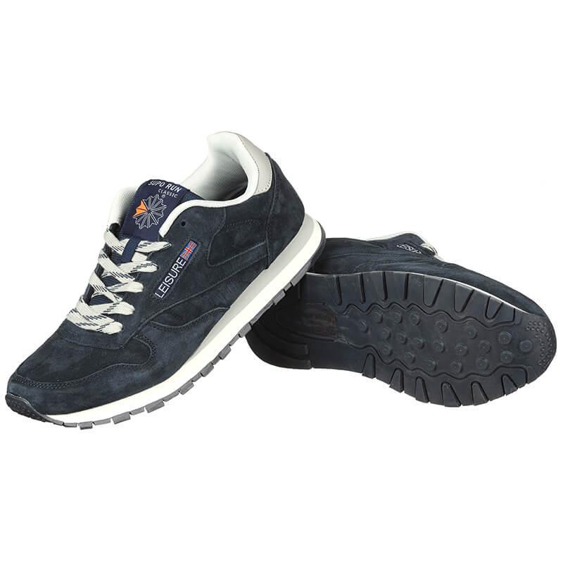 Кросівки чоловічі Supo A2599-6 замшеві р. 45 Синій (20036) - фото 4 Кросівки чоловічі Supo A2599-6 замшеві р. 45 Синій (20036) - фото 4