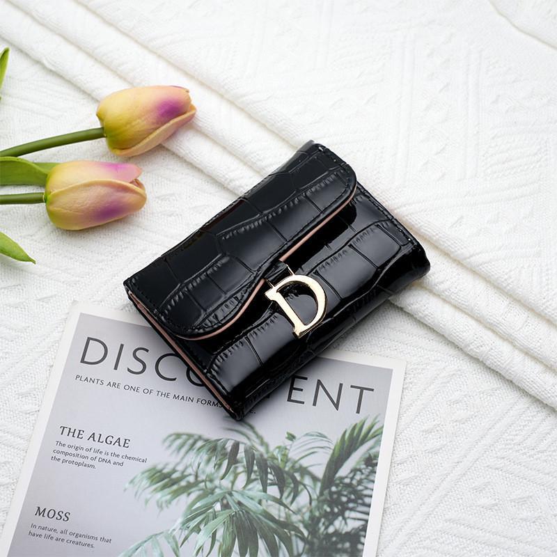 Кошелек женский классический 3336 Черный рептилия (2561943196)