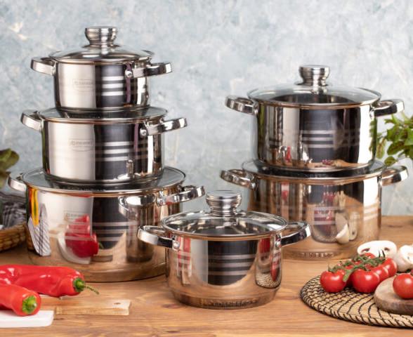 Набір каструль Edenberg EB-4037 12 пр. Набір каструль Edenberg EB-4037 12 пр.