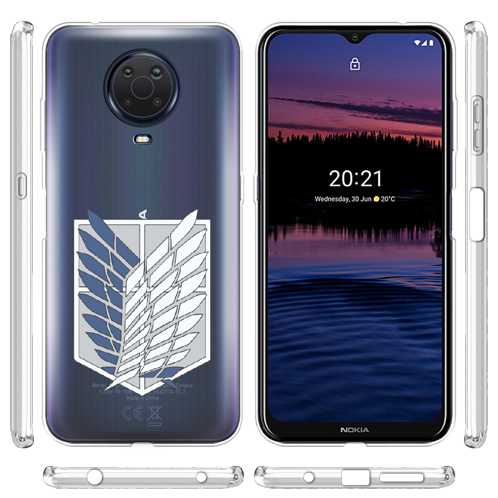 Чохол BoxFace Nokia G20 Атака Титанів Крила Свободи Прозорий силікон (42373-bk88-42373) - фото 3