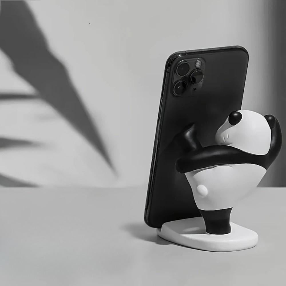 Держатель для телефона Панда Кунг Фу настольный пластиковый фигурка поворачивается вокруг оси 9,3х8,5 см Черный с белым (D-0092) - фото 4 Держатель для телефона Панда Кунг Фу настольный пластиковый фигурка поворачивается вокруг оси 9,3х8,5 см Черный с белым (D-0092) - фото 4