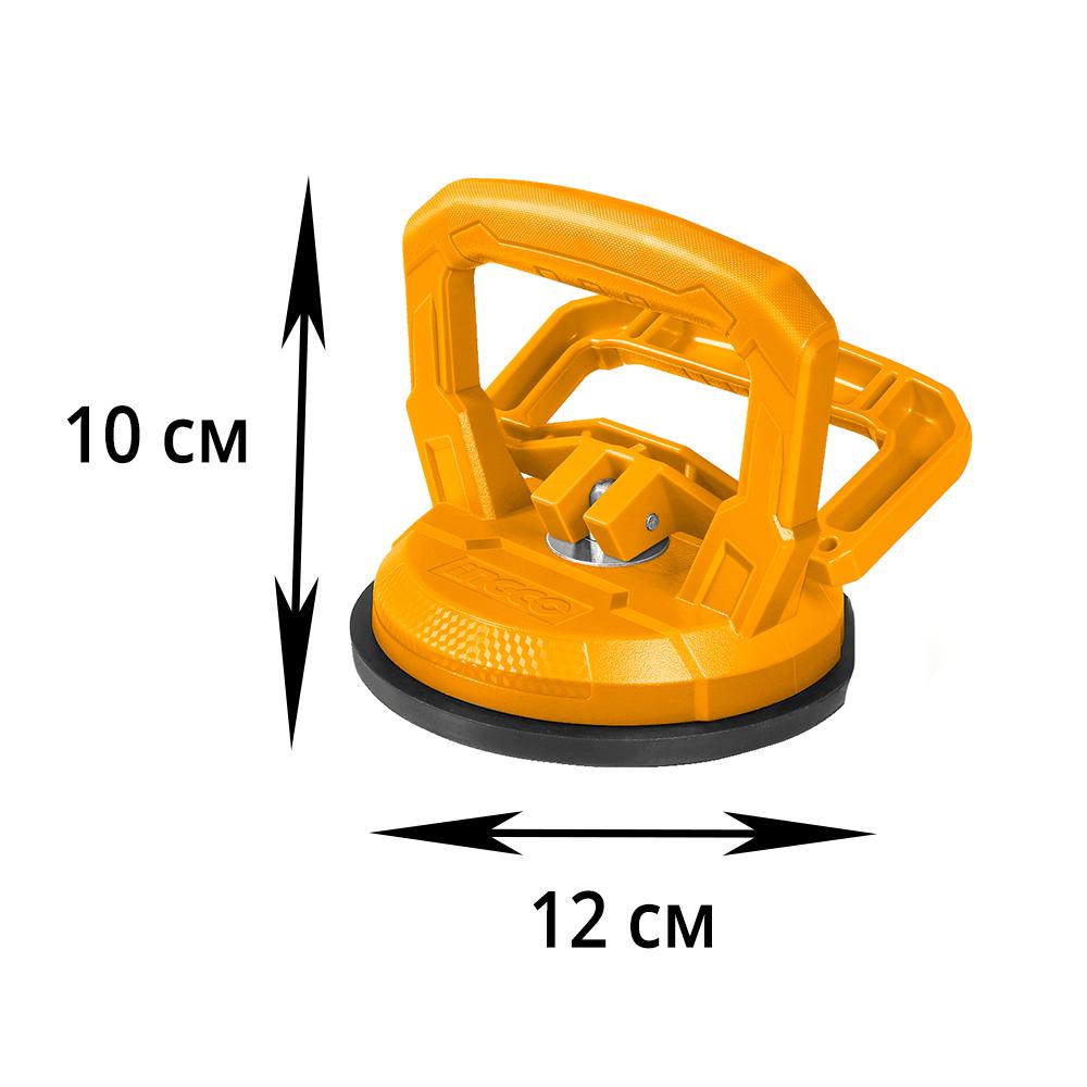 Держатель-присоска Ingco вакуумный для металла и стекла в автомобиле и удаление вмятин Желтый (0989-05) - фото 7
