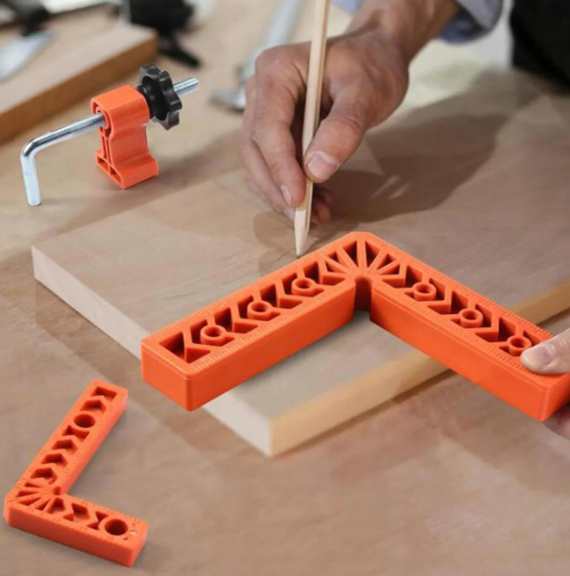 Набір монтажних кутиків з фіксаторами 2 кутики/4 струбцини/ 100х100 мм - фото 6