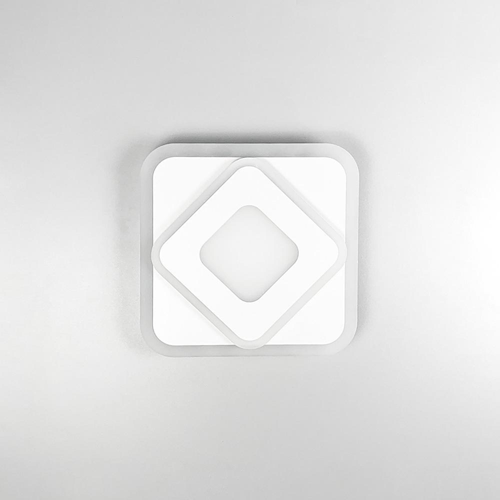 Светильник Line.F 2230-200 WT светодиодный квадратный с матовым акрилом 20 см (3488_6802)