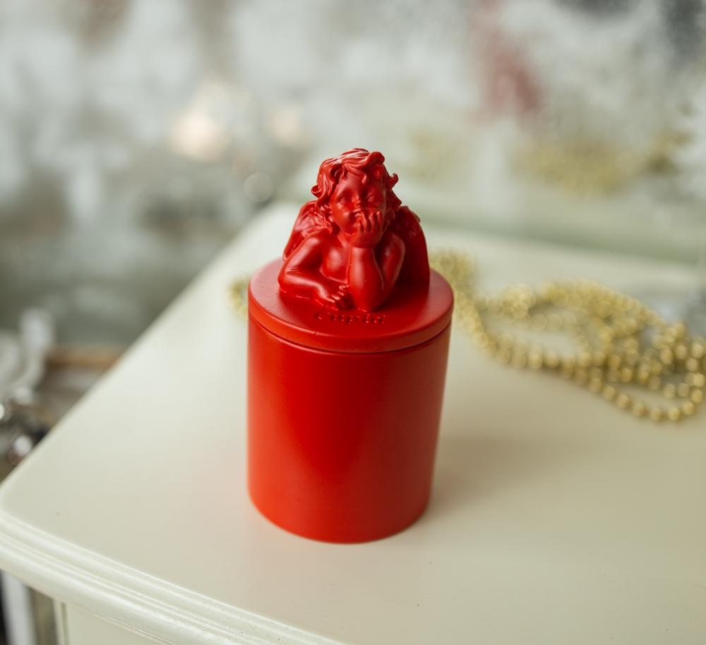 Аромасвечка Гранд Презент Cupid Santal edt 100% wood wax 165 г Red (nac 1031r) - фото 2