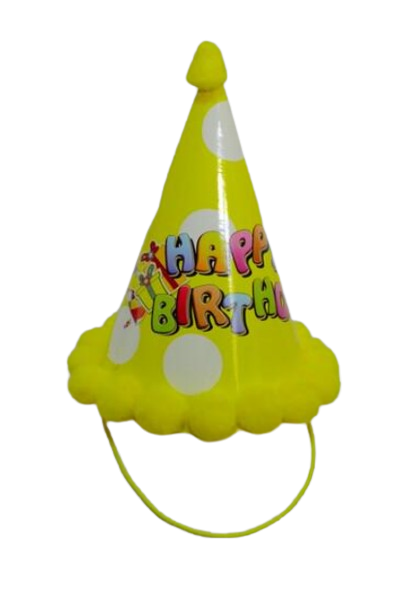 Колпачек на голову Happy Birthday Seta Decor 18-345YL Колпачек на голову Happy Birthday Seta Decor 18-345YL