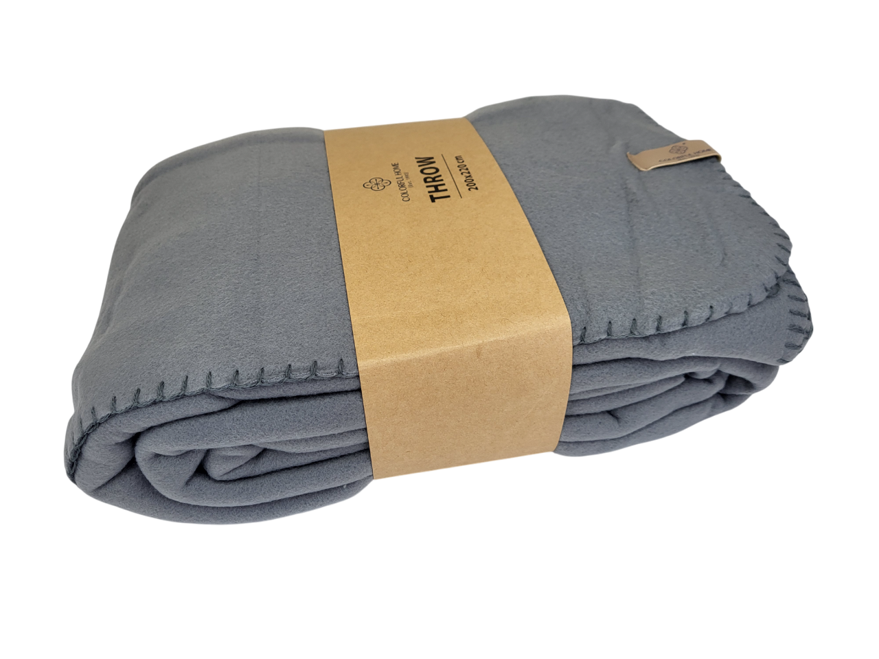 Плед флисовый 200x220 см Дымчатый (1736) - фото 3