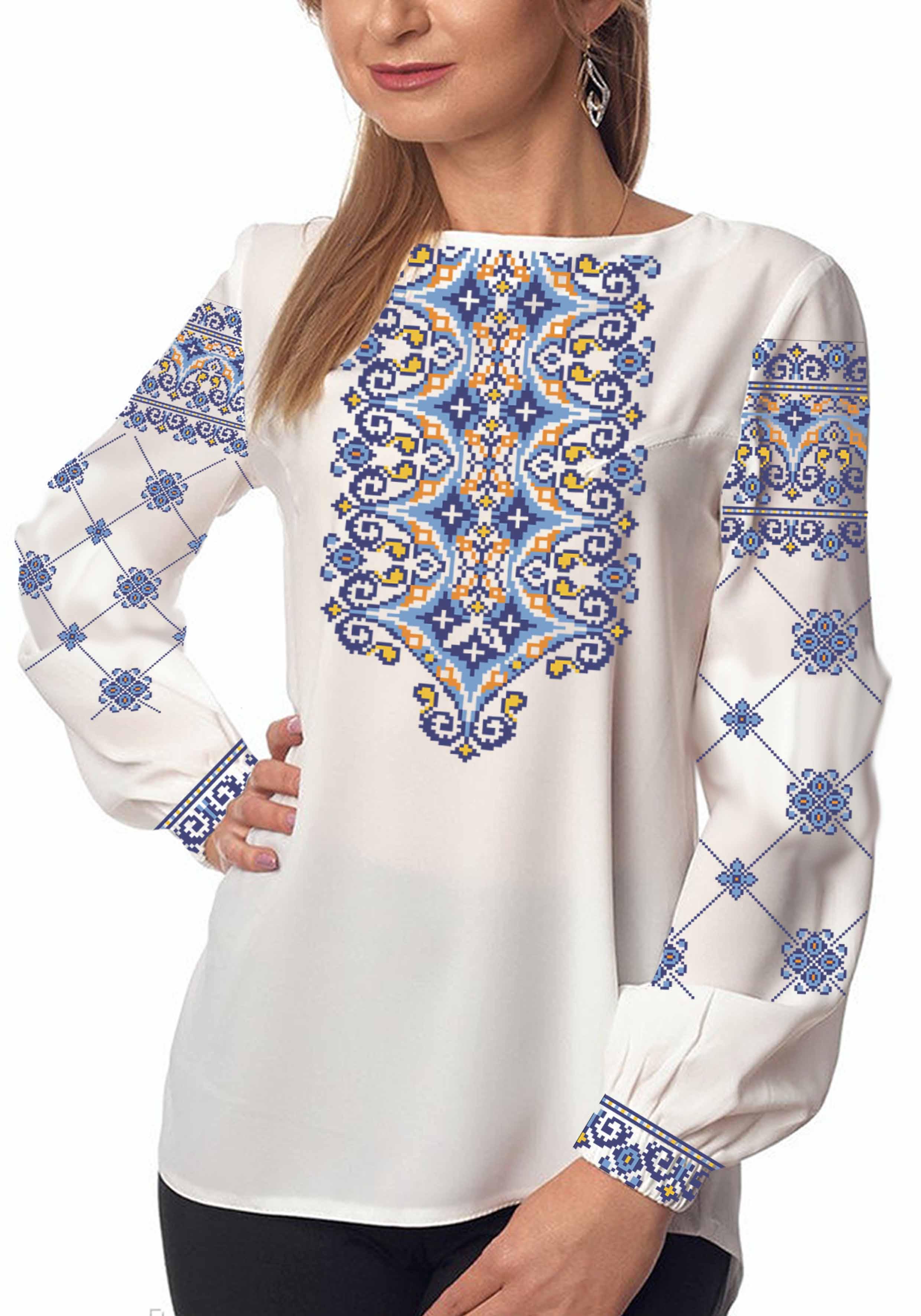 Заготовка для вишивки нитками або бісером сорочка СЖ-70 габардин Заготовка для вишивки нитками або бісером сорочка СЖ-70 габардин