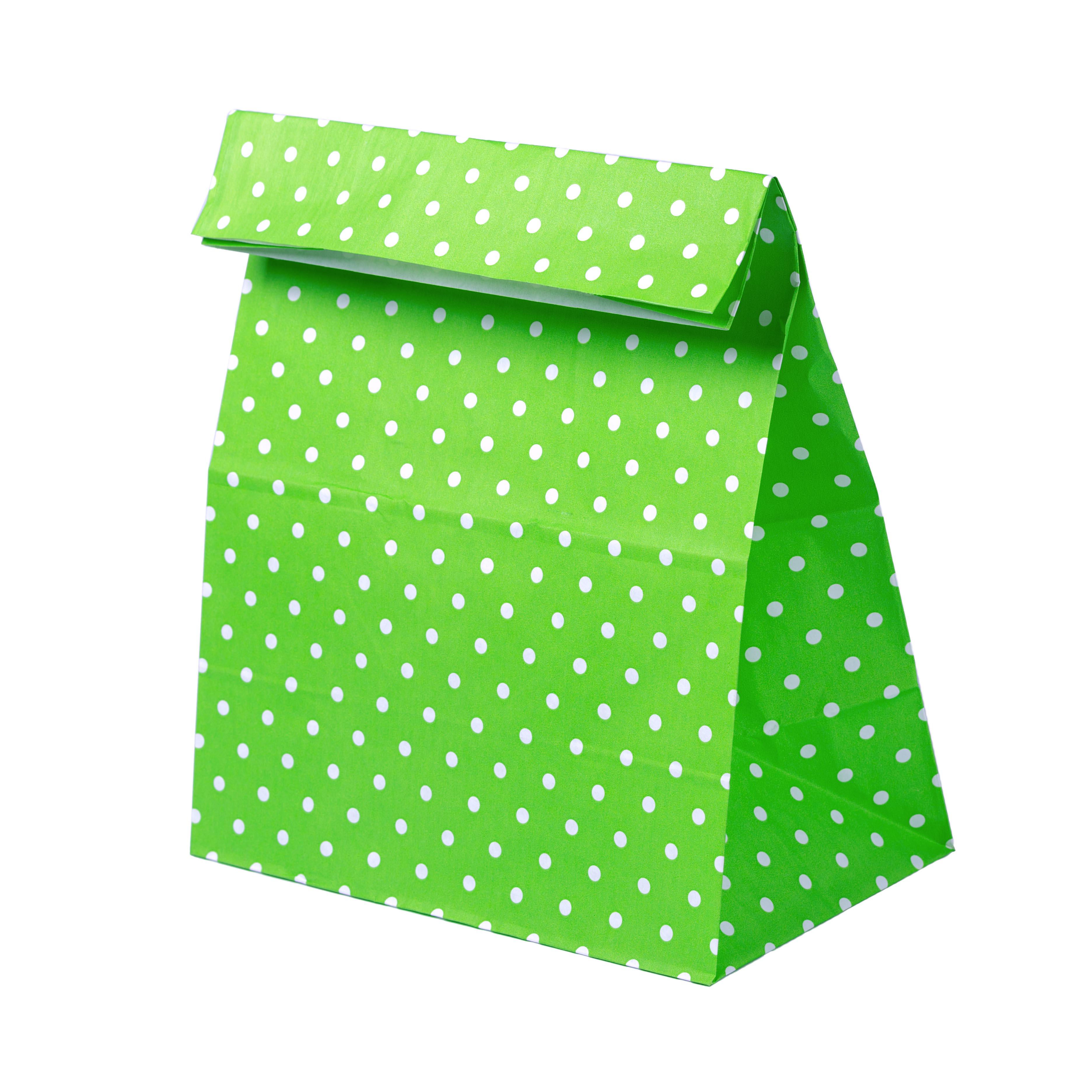 Бумажный пакет с дном Eko-kraft 260х150х350 мм 30 шт. Зеленый