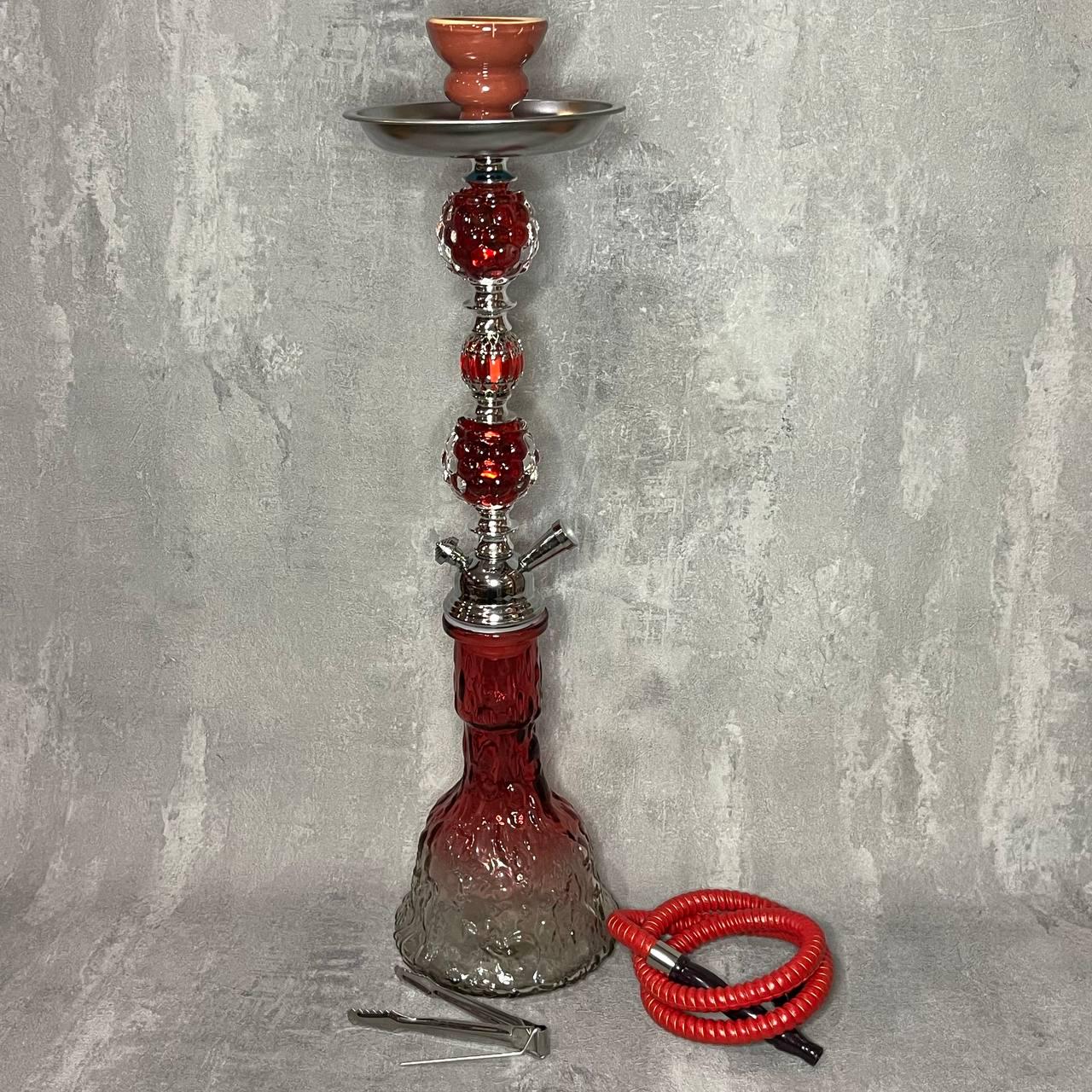 Кальян средний на 2 трубки B35 50 см Красный (351167)