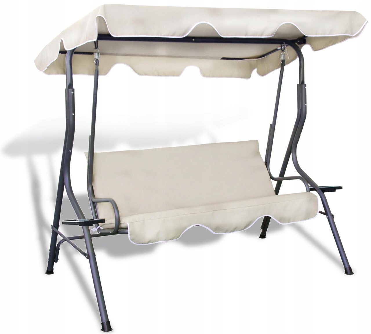 Садовые качели GardenLine VIP 170х110х153см Beige (63ecfacc222710731d1ab6d3) - фото 1