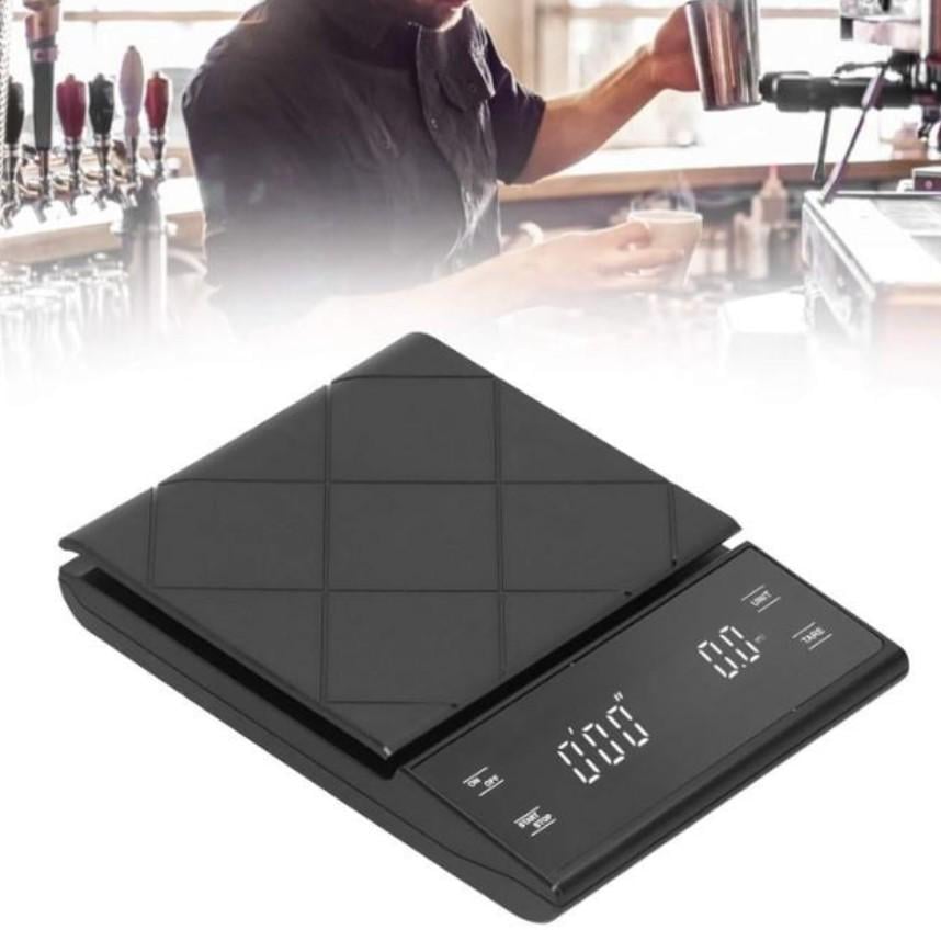Ваги кухонні цифрові Coffee Scale 4058 з LED-дисплеєм і таймером до 5 кг (1202) - фото 5