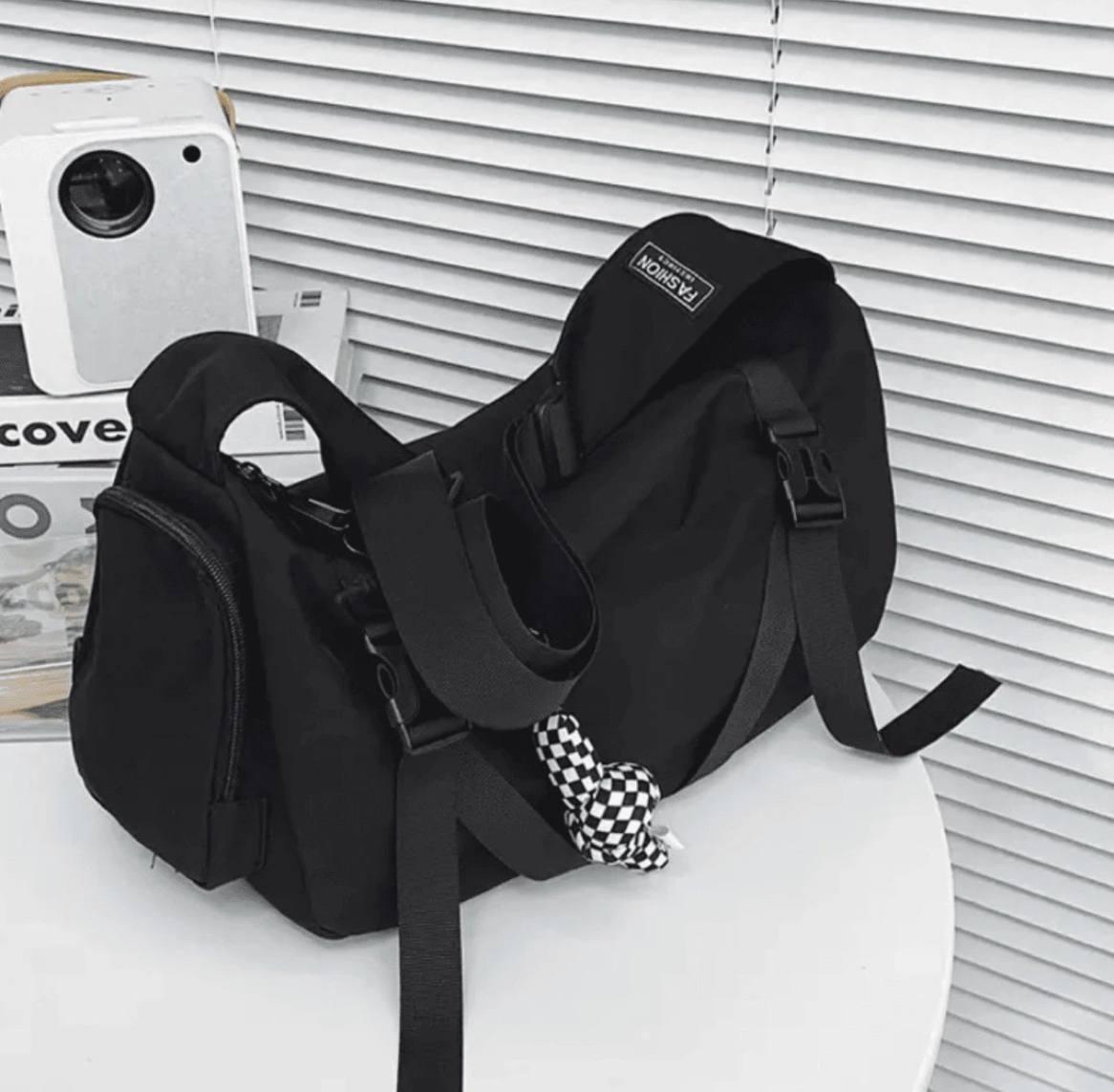 Сумка с ремешками в японском стиле Черный (2596306638) - фото 6 Сумка с ремешками в японском стиле Черный (2596306638) - фото 6