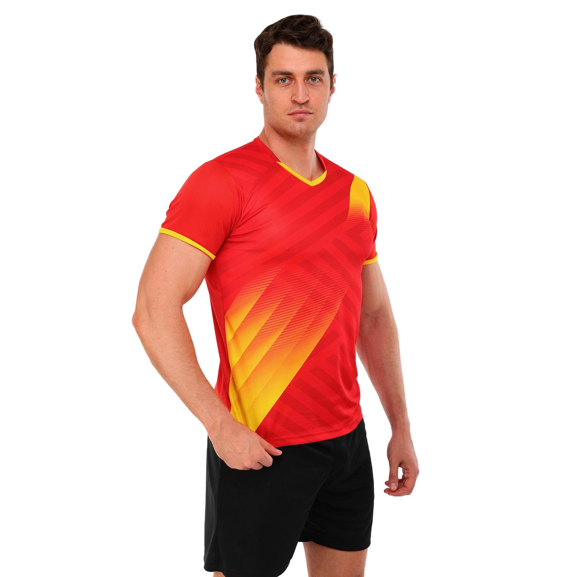 Форма футбольная комплект Lingo ADM-Z112 футболка/шорты полиэстер 2XS Красный-черный (ADM-Z112_Красный-черный_2XS)