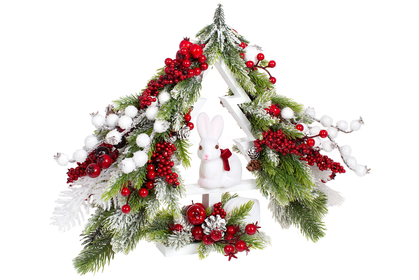 Новогодняя декоративная композиция BonaDi с кроликом (RM0-173)