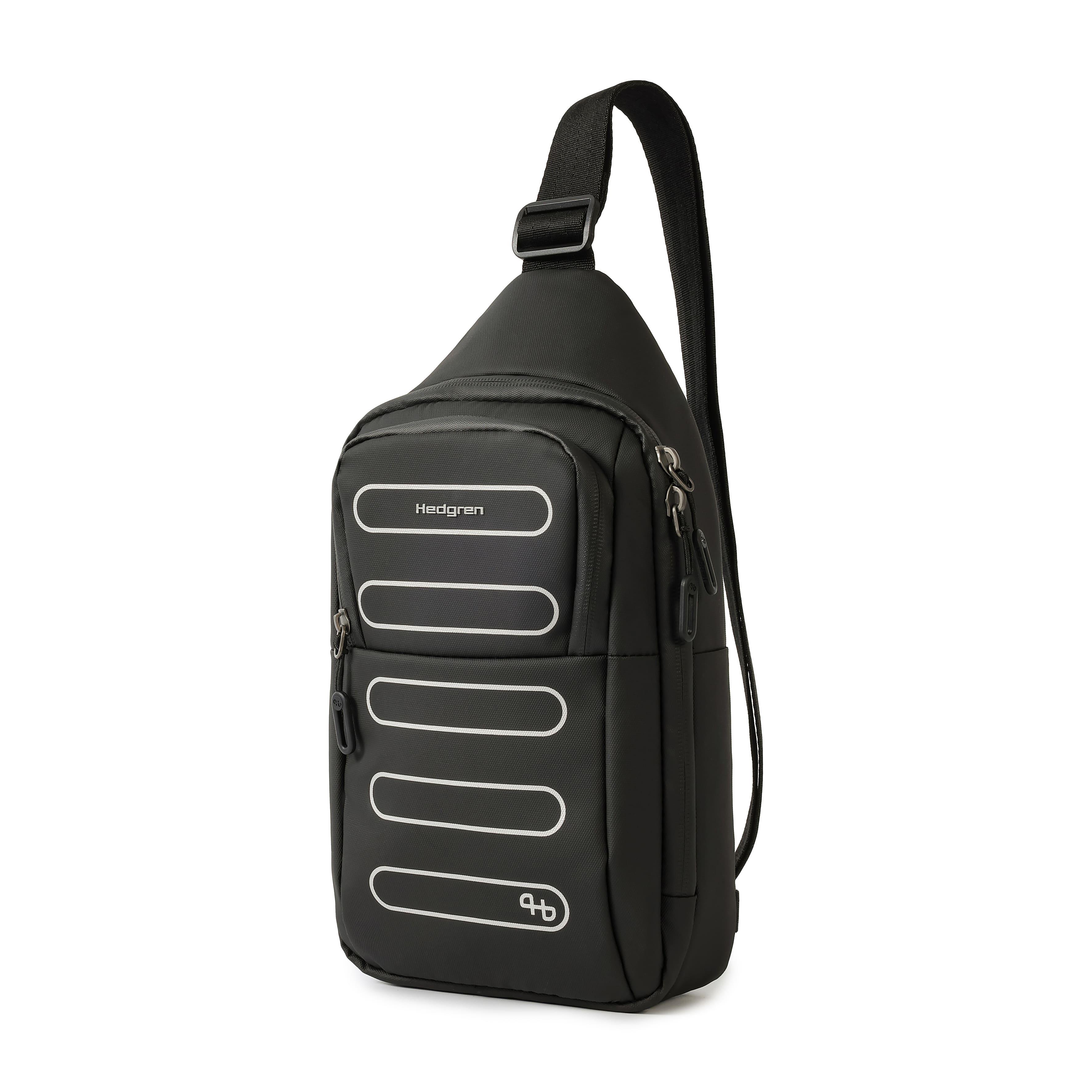 Чоловіча сумка-слінг Hedgren Comby Performance HCMBP16/003 з RFID-захистом 33х6,5х16 см 3,9 л Чорний (33554056)