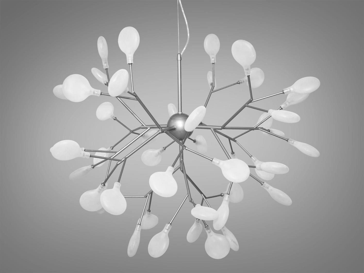 Люстра подвесная Светлячок 45 ламп Хром сатин (887-45A SL) - фото 2 Люстра подвесная Светлячок 45 ламп Хром сатин (887-45A SL) - фото 2