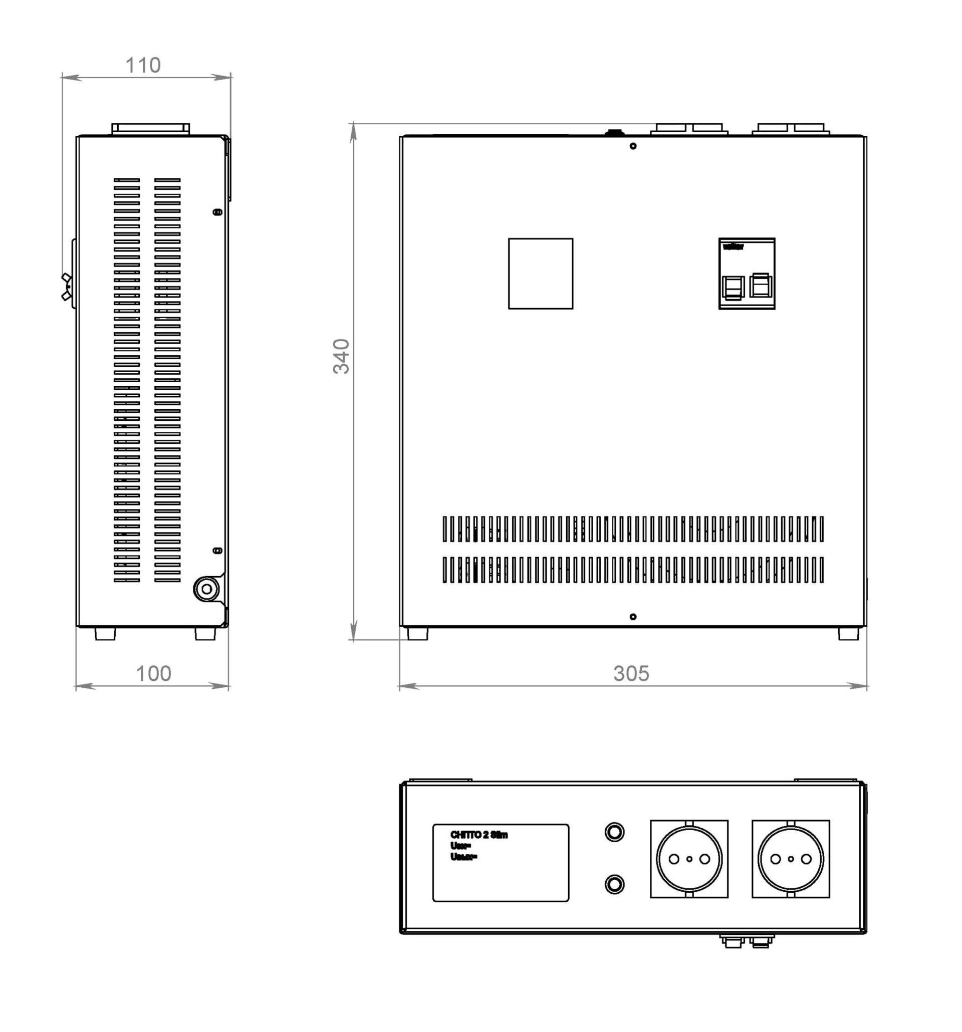 Стабилизатор напряжения однофазный тиристорный Volter 2 с Slim 2,2 кВт 125-265 В - фото 3 Стабилизатор напряжения однофазный тиристорный Volter 2 с Slim 2,2 кВт 125-265 В - фото 3
