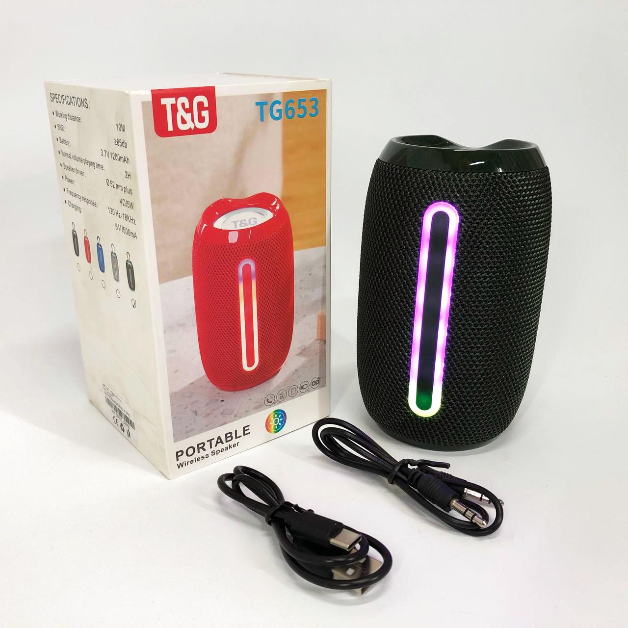 Портативна колонка Bluetooth TG653 USB з ремінцем Зелений - фото 3 Портативна колонка Bluetooth TG653 USB з ремінцем Зелений - фото 3
