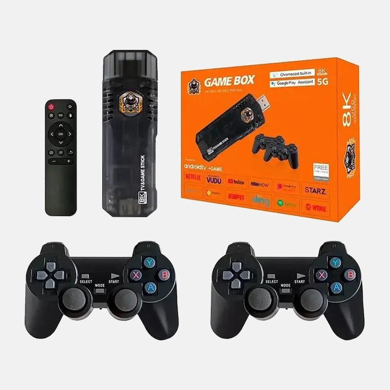Игровая консоль беспроводная TV Stick 5G с Android 12 10000+ игр и 2 джойстика Игровая консоль беспроводная TV Stick 5G с Android 12 10000+ игр и 2 джойстика