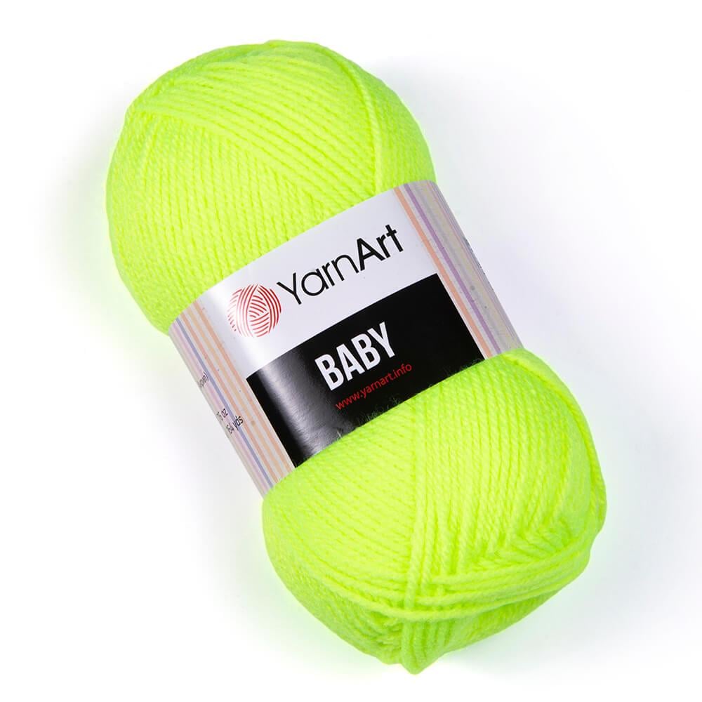Пряжа YarnArt Baby 8232 Жовтий неон (6025)
