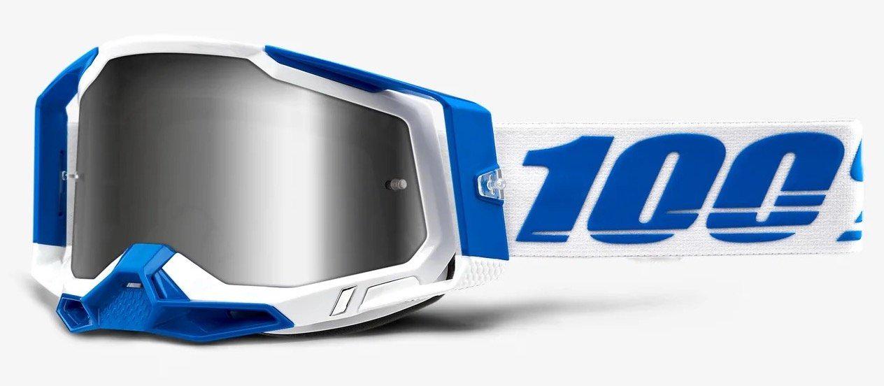 Мотоокуляри 100% RACECRAFT 2 Goggle Isola/Flash Silver Lens/Mirror Lens (20214)