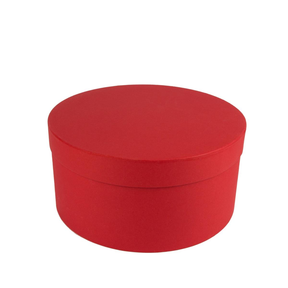 Коробка Perfectbox цилиндрическая матовая 13х25х25 см Красный (25135)