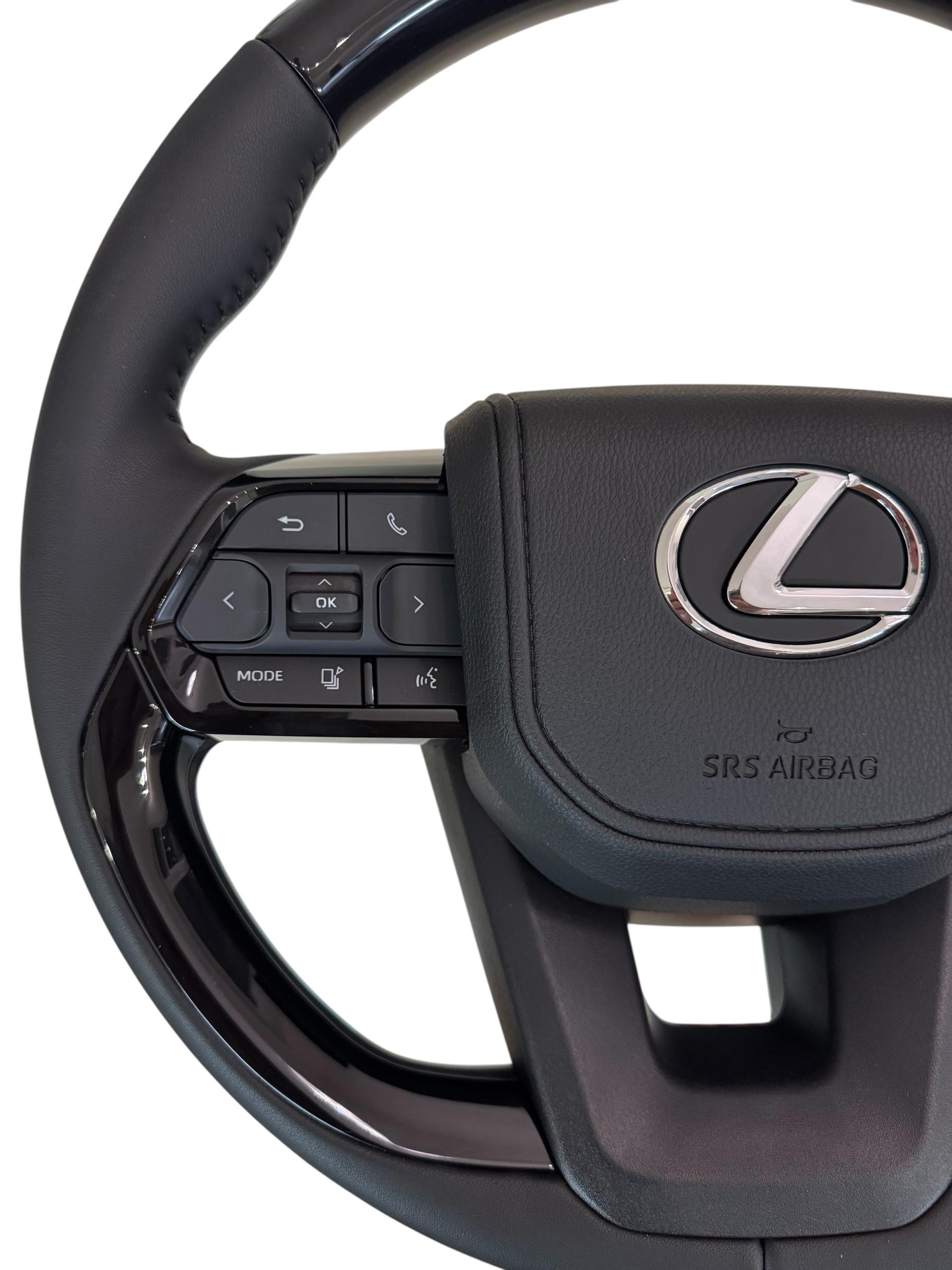 Кермо для Lexus LX570/GX460 в сборі рояльний лак логотип хром (29786256) - фото 4 Кермо для Lexus LX570/GX460 в сборі рояльний лак логотип хром (29786256) - фото 4