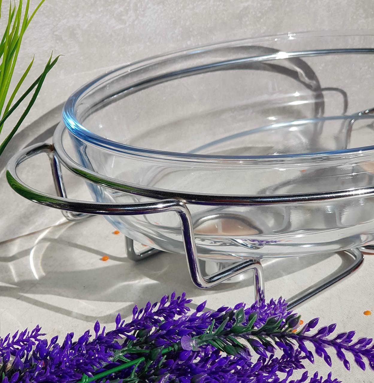 Марміт настільний зі скляною ємністю з підігрівом на підставці 3,2 л (EB-1443) - фото 3