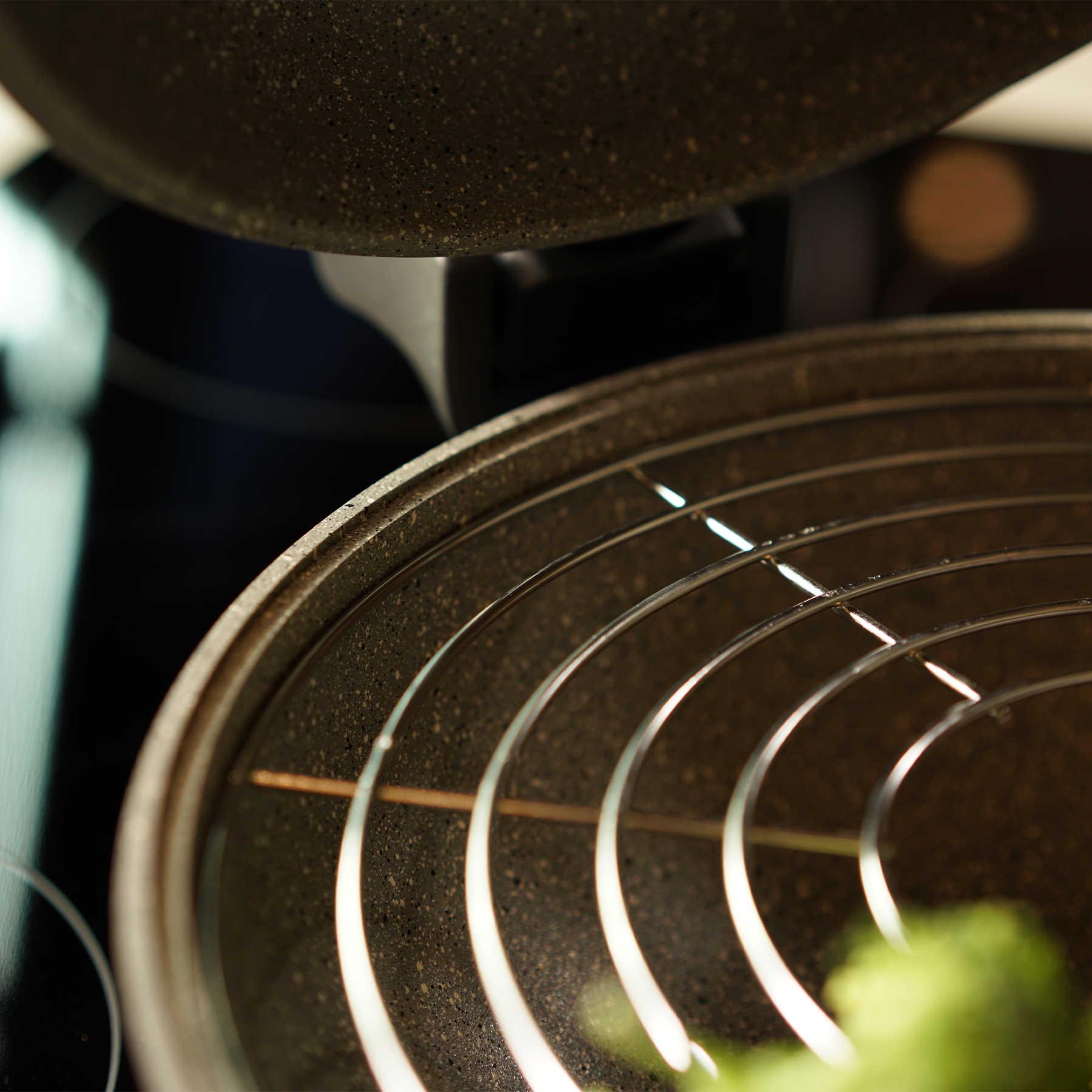 Сковорода двойная Flonal Dura Induction Rocky Twins с решеткой 28 см (RKIWP2830) - фото 14